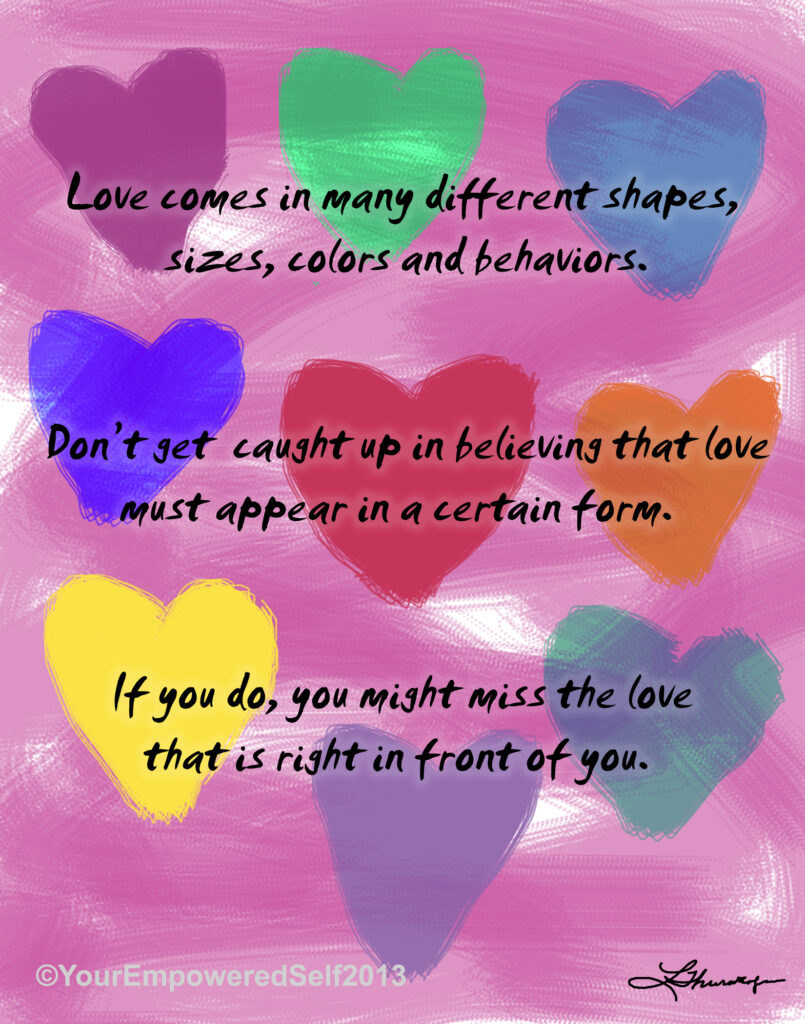 love comes in different packages